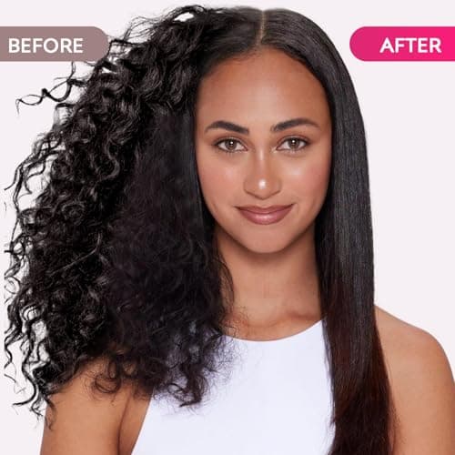 LANVIER Ionic Infrared Hair Straightener Brush, 32 Temps, All Hair Types
