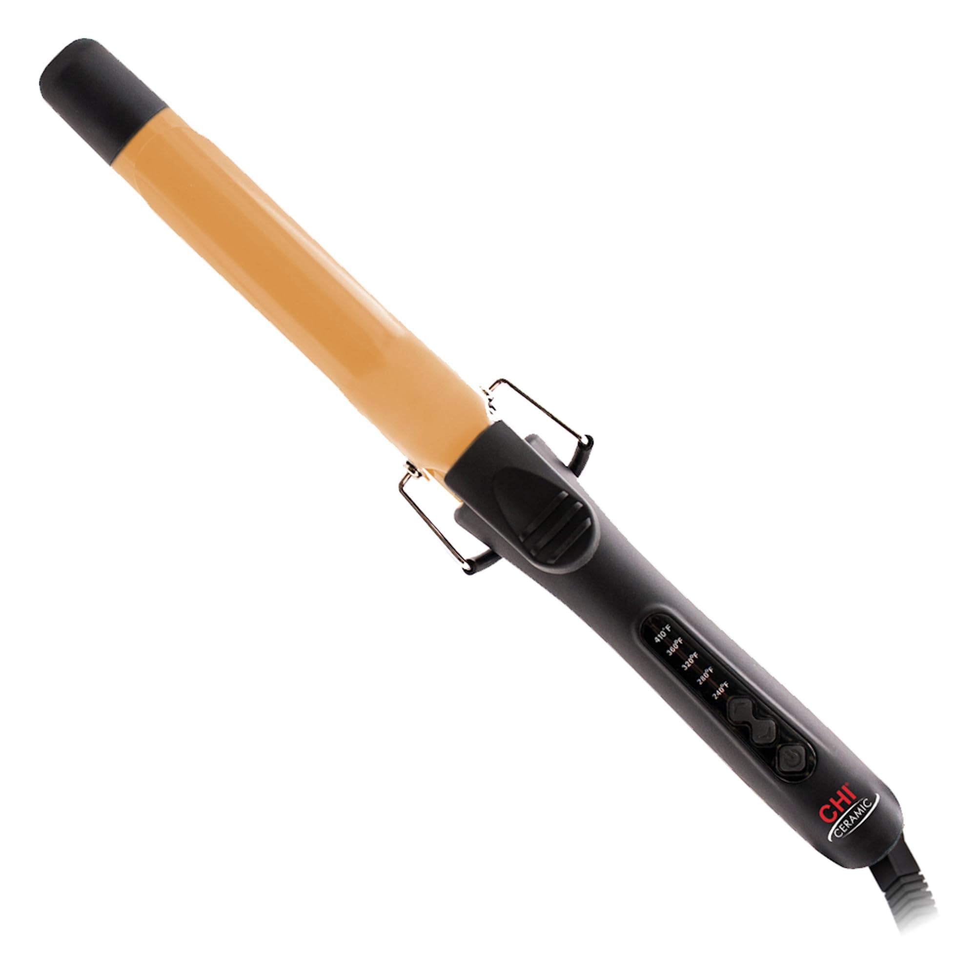 CHI Ceramic Curling Iron for Smooth & Shiny Curls, Adjustable Temp, 1" Barrel, Black