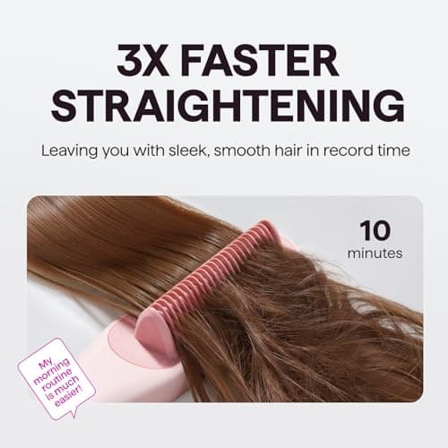 Wavytalk Pro Steamline 3-in-1 HairStraightening Brush Reduces Damage Nourishes