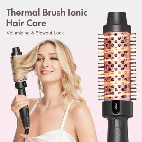 Rose Gold 1.5 Inch Ceramic Ionic Hair Curling Iron with 5 Temp Settings