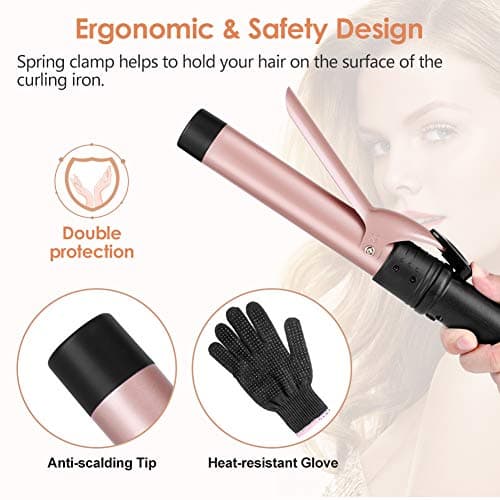 Professional 6-in-1 Curling Iron with 6 Barrels & 2 Heat Settings