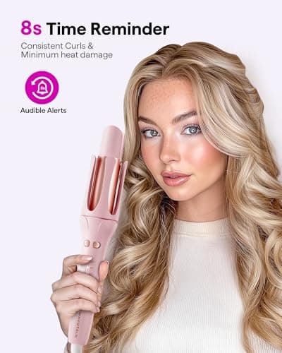WavyTalk Dual Voltage Travel Curling Iron for Effortless Curls