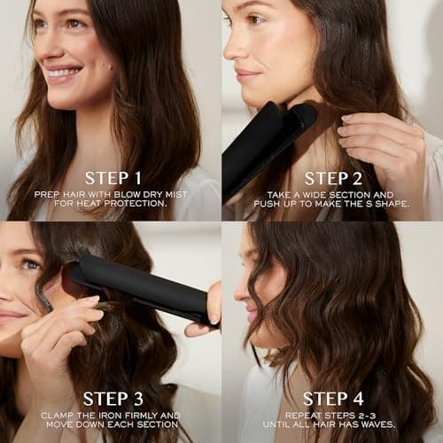 Kristin Ess 3-in-1 Ceramic Flat Iron for Straightening, Waving & Curling