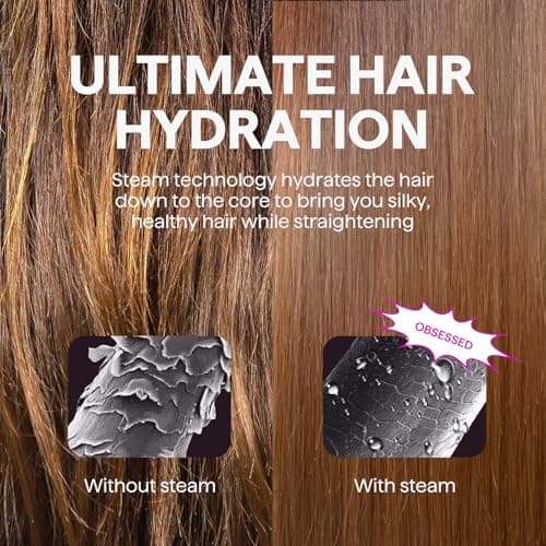 Wavytalk Pro Steamline 3-in-1 HairStraightening Brush Reduces Damage Nourishes
