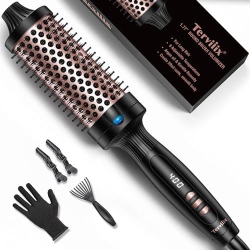 Terviiix 1.25 inch Ceramic Tourmaline Ionic Heated Curling Iron Volumizer