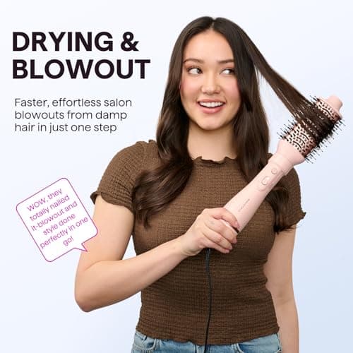 WavyTalk 2-in-1 Hot Air Brush Set for All Hair Types