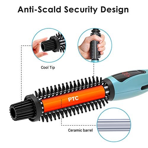 PHOEBE Anti-Scald Curling Iron with Instant Heat Ceramic Bristles