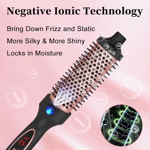 1.25 Inch Digital Tourmaline Ionic Heat Styler 9 Settings Volume Curls
