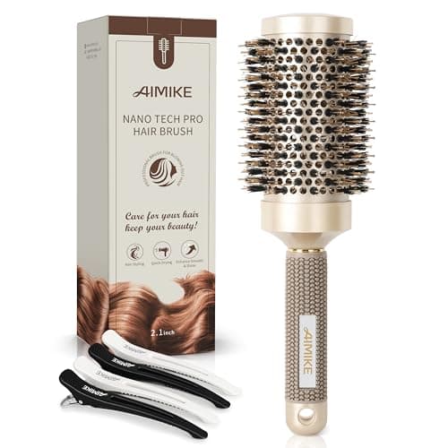 AIMIKE Nano Thermal Ceramic Round Brush for Blow Out & Styling - 2.9 inch Barrel