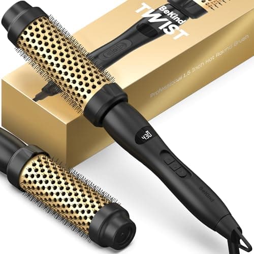 Bekind Twist Pro Thermal Brush - Fast Heat 20s, Curling & Blowout (Peach)