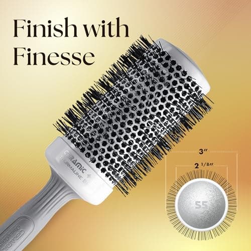 Olivia Garden Round Thermal Hair Brush for Normal to Thick Hair