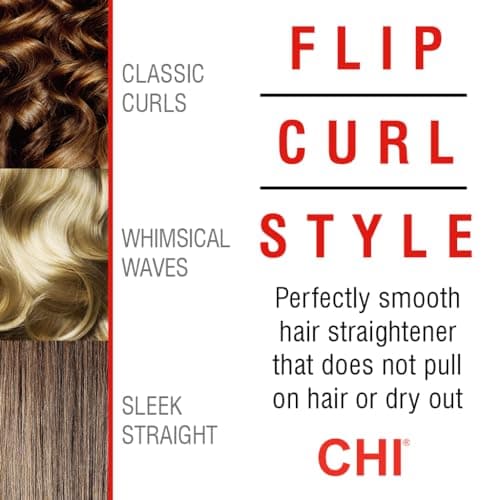 CHI Original Ceramic Flat Iron for Smooth Hairstyles, Black