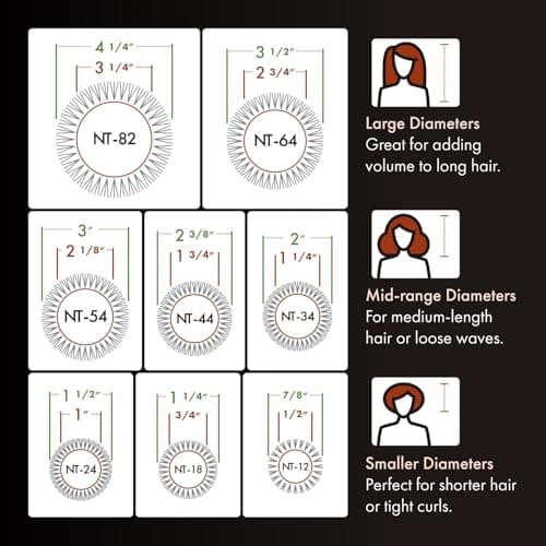 Professional Olivia Garden NanoThermic Ceramic Round Hair Brush - Normal to Thick Hair