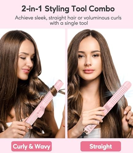 Chill Set Soft-Air Curling Iron: Gentle Airflow for Quick & Lasting Curls, Pink