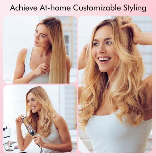 Betahouse 1.5 Inch Lonic Heated Curling Iron for Volumized Blowout, 5 Heat Settings