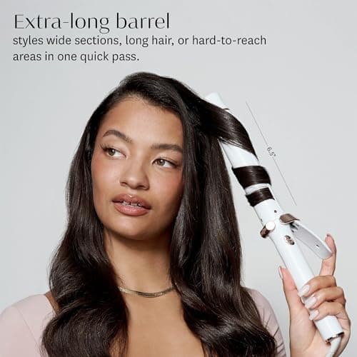 T3 SinglePass Curl X Ceramic Barrel 1" to 1.5", 9 Heat Settings for Fast Styling