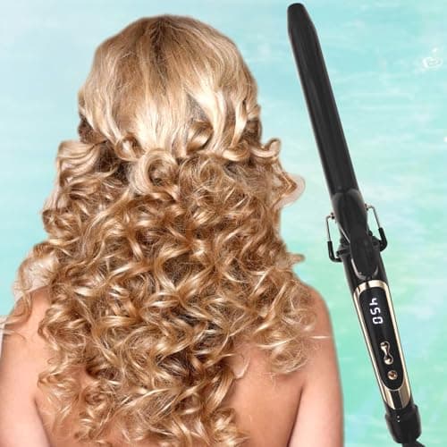 ABP 1 Inch Ceramic Coating Curling Iron with LED Heat Up to 450°F