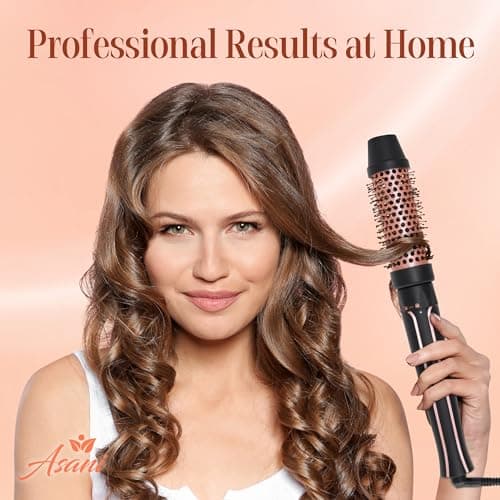 Asani 1.5" Heated Round Brush for Curls & Volume - Dual Voltage (120-240V)