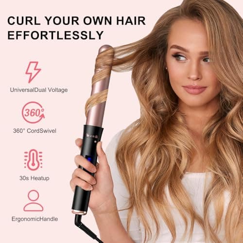 5-in-1 Curling Iron Set with 3 Barrel Wand & 4 Ceramic Wandotions