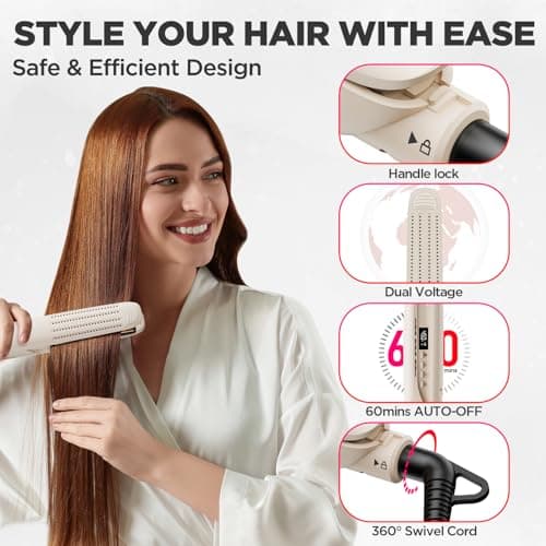 MiroPure Ionic 13-Temp Curling & Straightening Iron, Dual Voltage