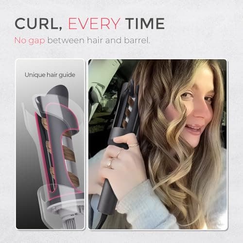 TYMO CURLPRO Beach Waves Curling Wand - Ionic Ceramic Curling Iron