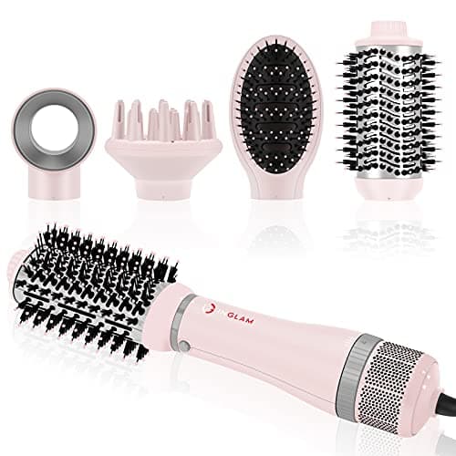 IG INGLAM Hair Dryer Brush Set, 4-in-1 Blower with Negative Ions Tech, 3 Heat Settings