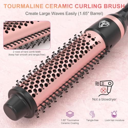 Sixriver 5-in-1 Curling Wand Set, Fast Heating & Long Lasting Curls