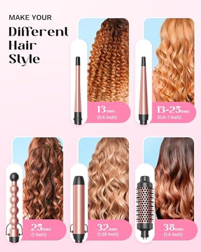Wavytalk Professional Flat Iron & Curling Wand Set