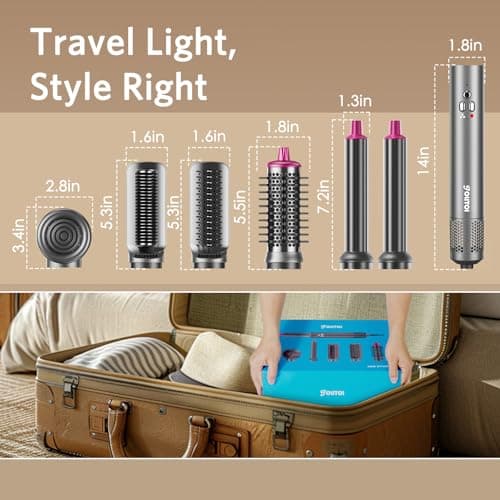 Jolitoi 110,000 RPM Air Styler, 6-in-1 Hair Dryer Brush