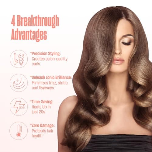 Bekind Twist Pro Thermal Brush - Fast Heat 20s, Curling & Blowout (Peach)