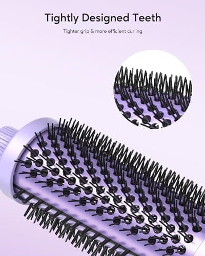 1.5 inch Heated Round Brush for Blowout Look with Negative Ion Technology