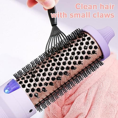 K&K Thermal 1.5 Inch Ionic Heated Round Brush for Shine and Smoothness