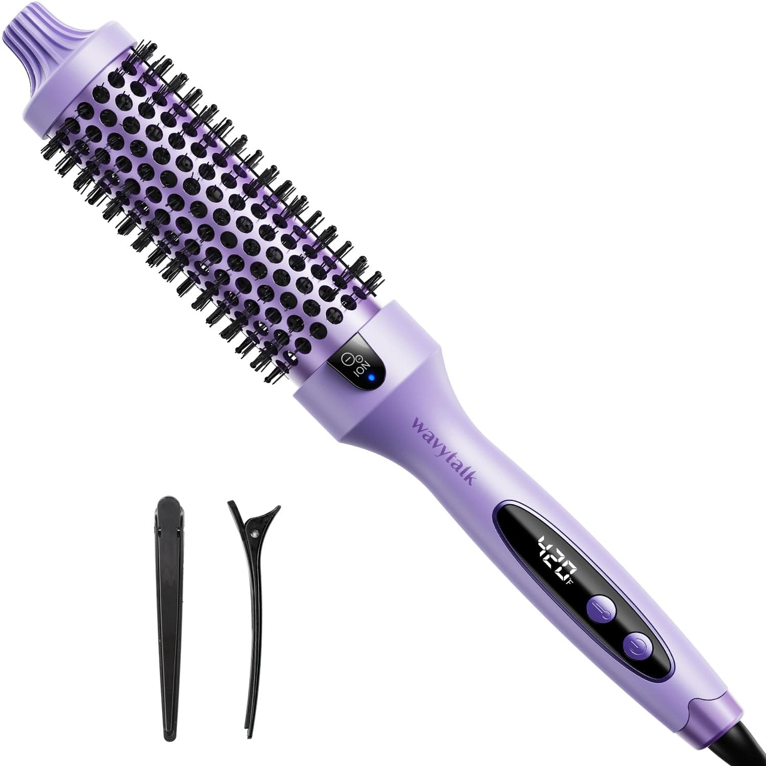 1.5 inch Heated Round Brush for Blowout Look with Negative Ion Technology