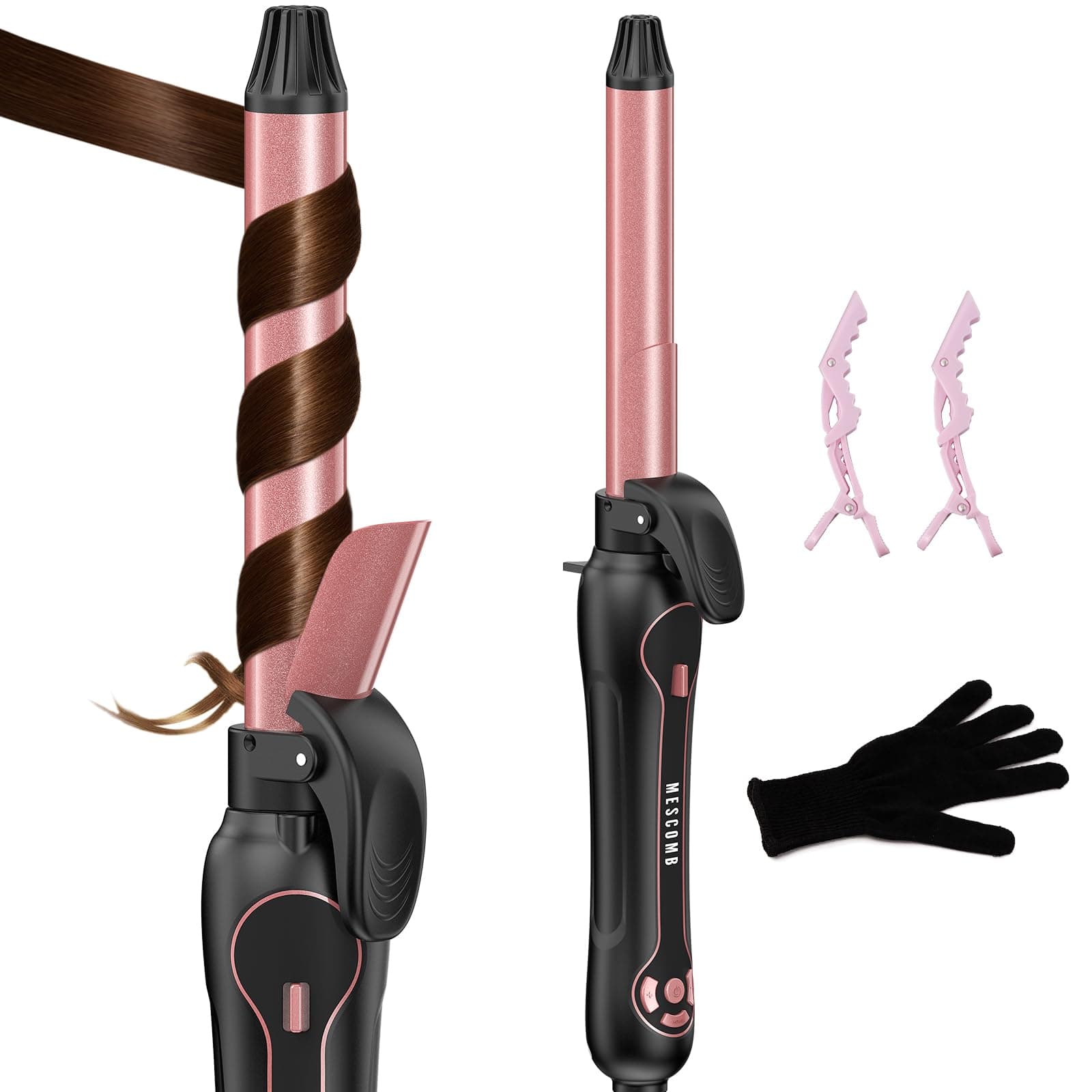 1 Inch Automatic Curling Iron - Fast & Effortless Beach Waves for All Hair Types