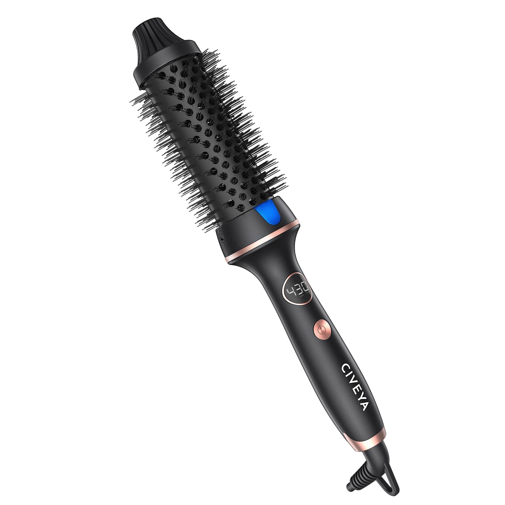 Professional 1.5" Heated Round Ionic Curling Iron with Temp Control