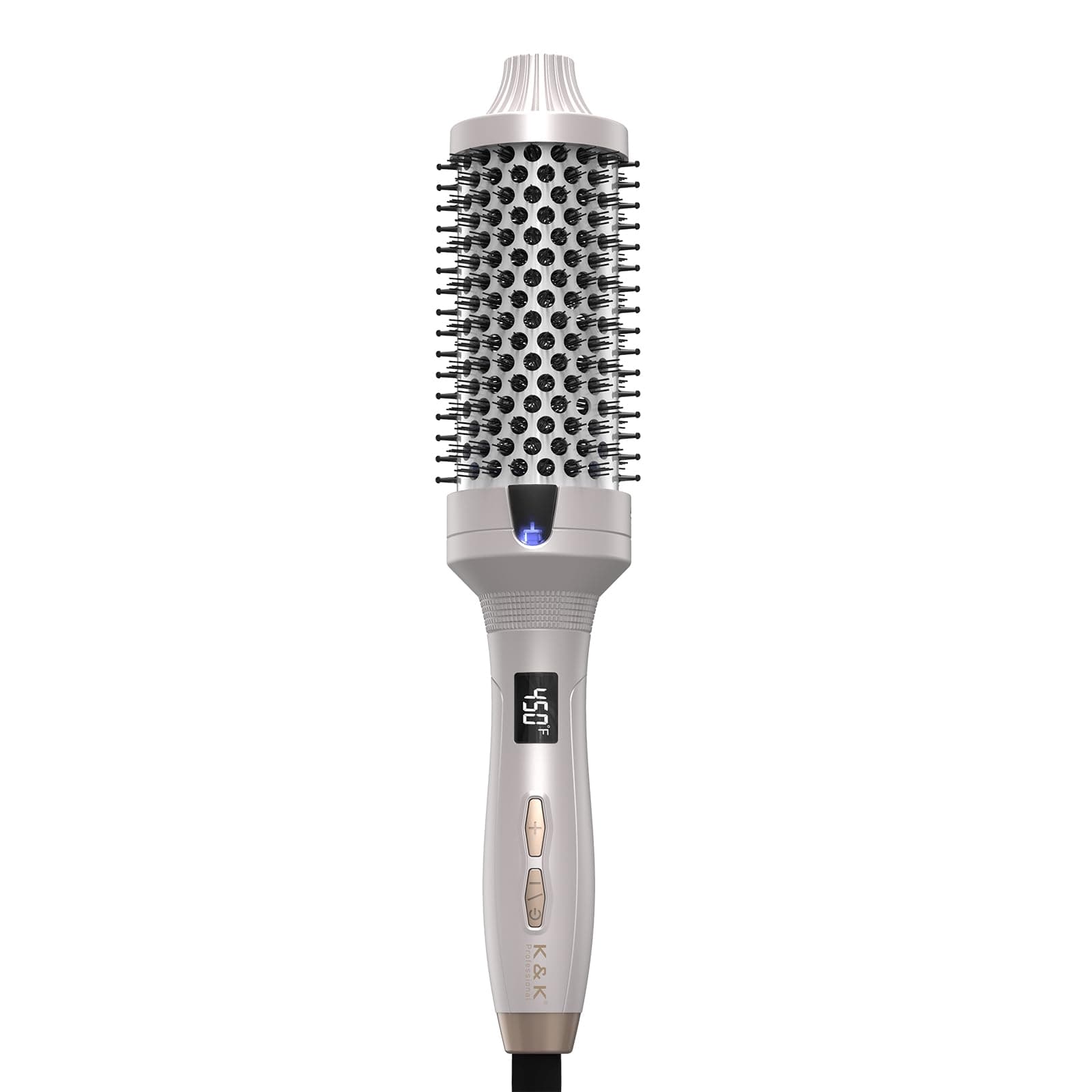K&K Thermal Brush - 1.7 inch Heated Round for Volume & Straightening/Curling