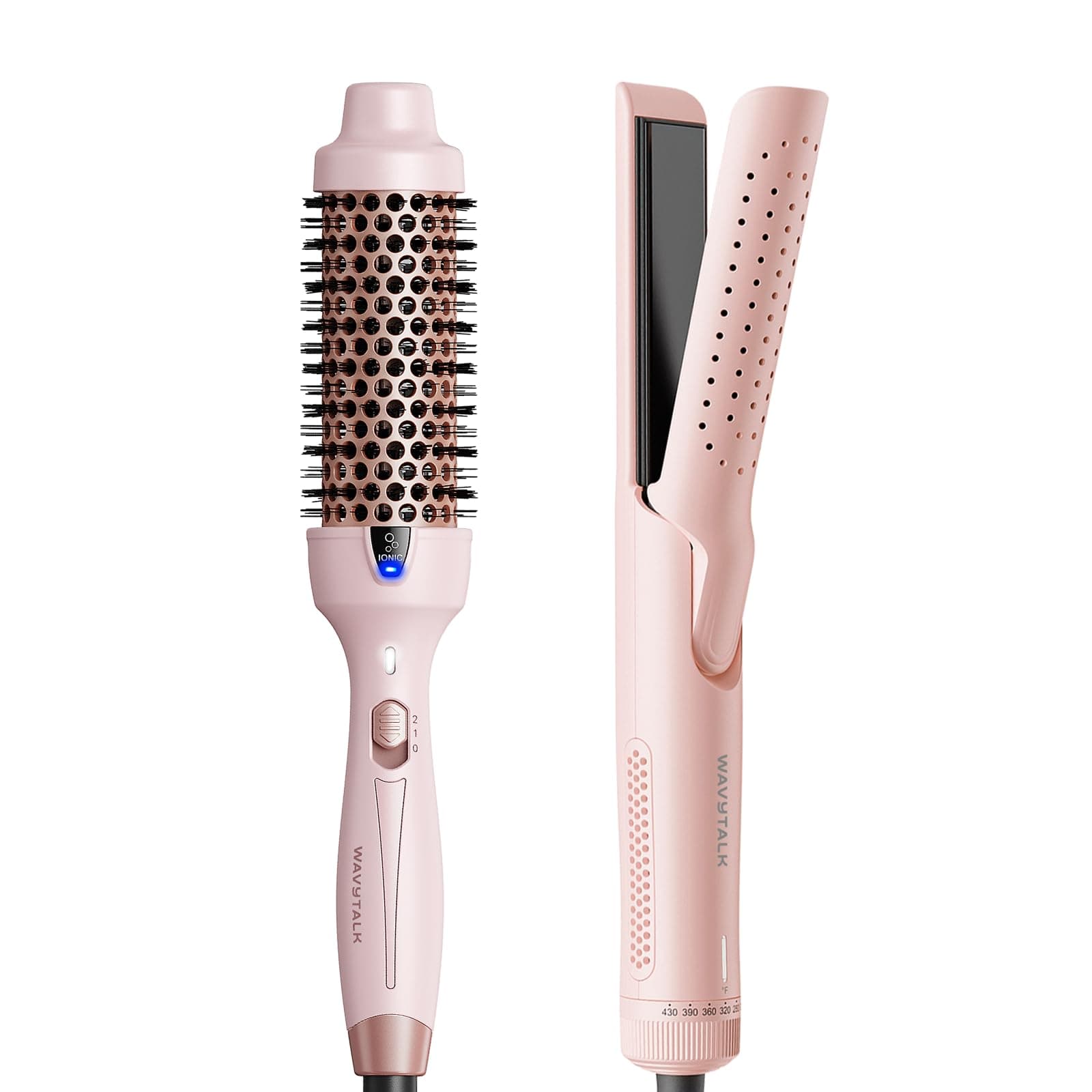 WavyTalk Blowout Express Thermal Brush with Cool Curl Airflow Pink