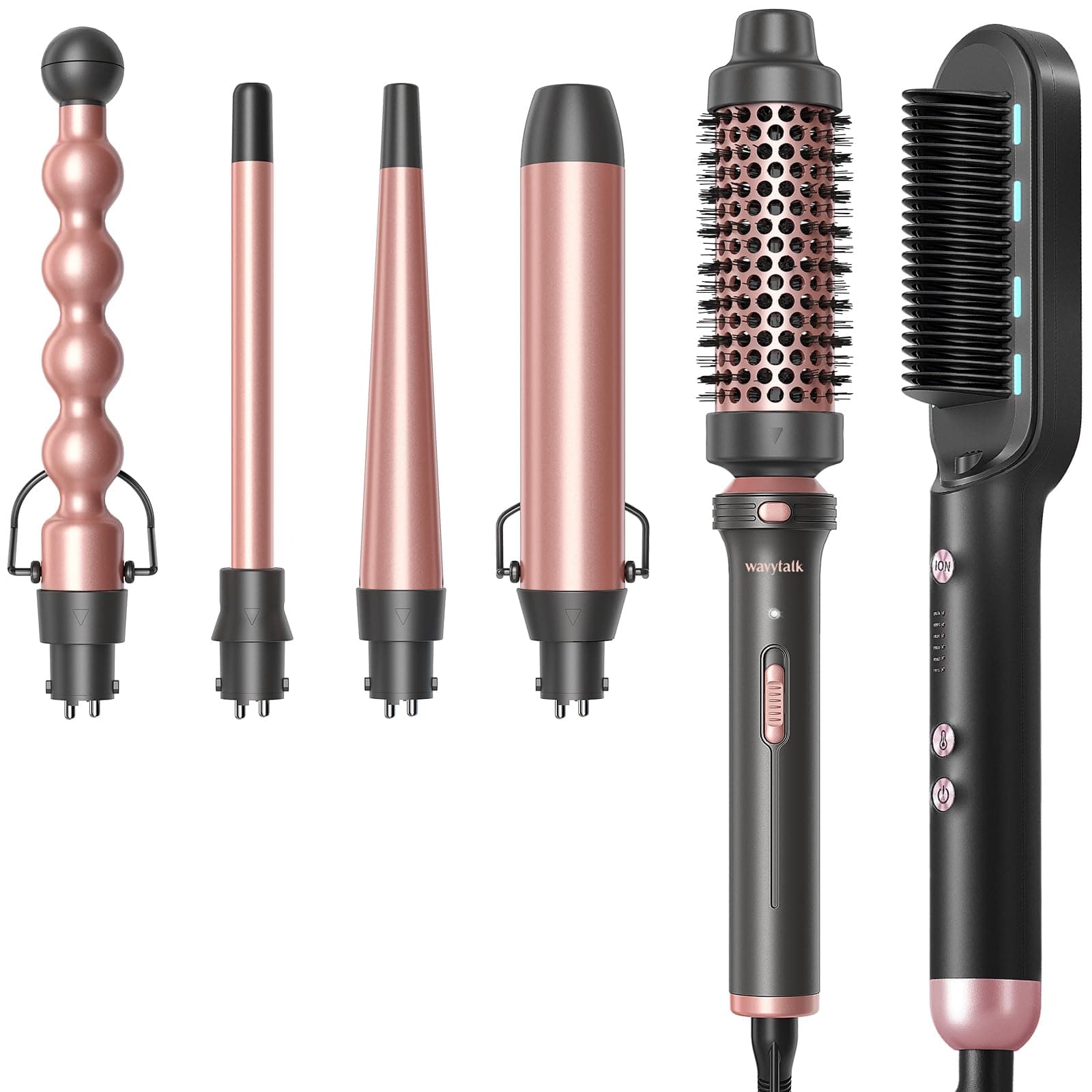 Wavytalk Ionic Hair Straightener & Curling Iron 5-in-1 Brush