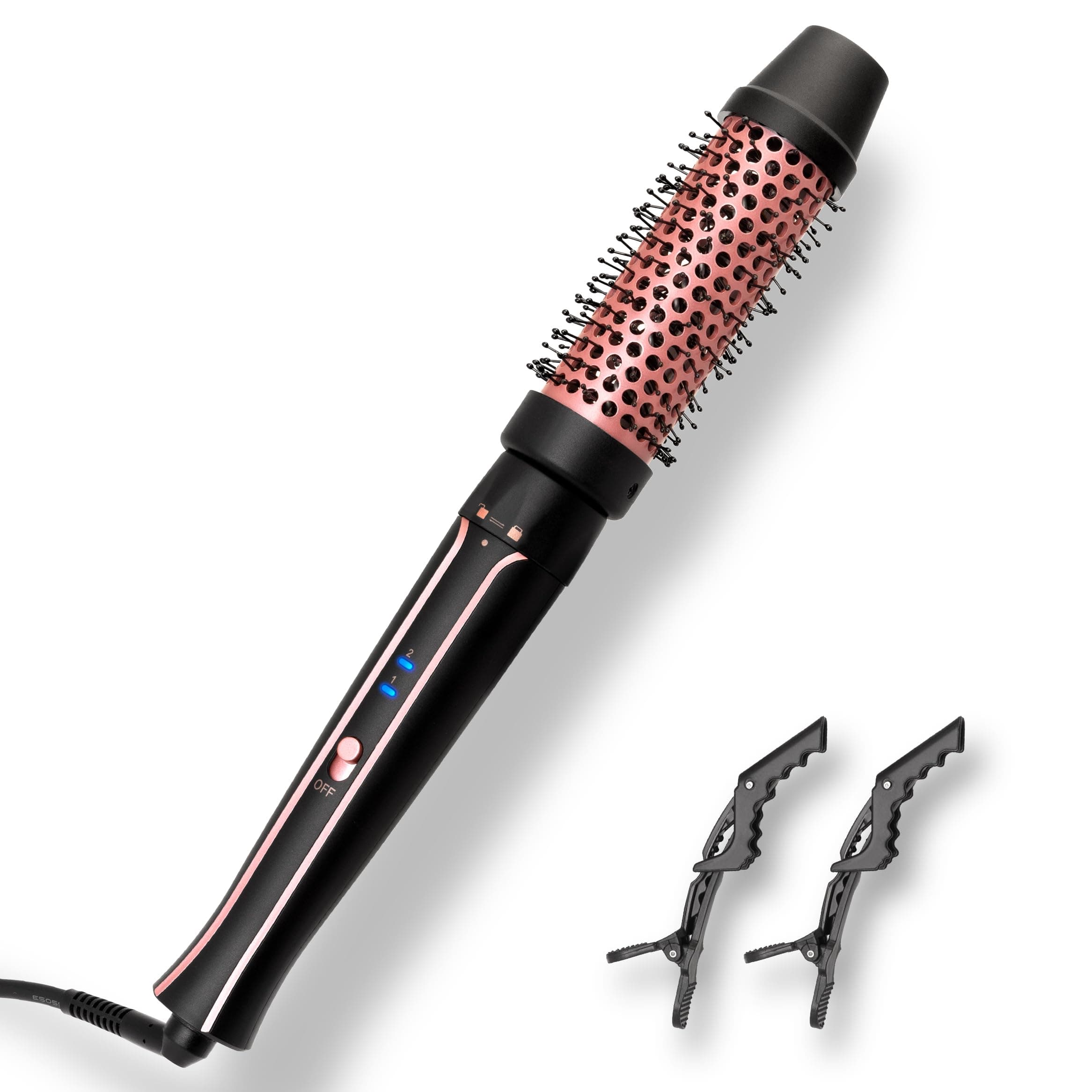 Asani 1.5" Heated Round Brush for Curls & Volume - Dual Voltage (120-240V)