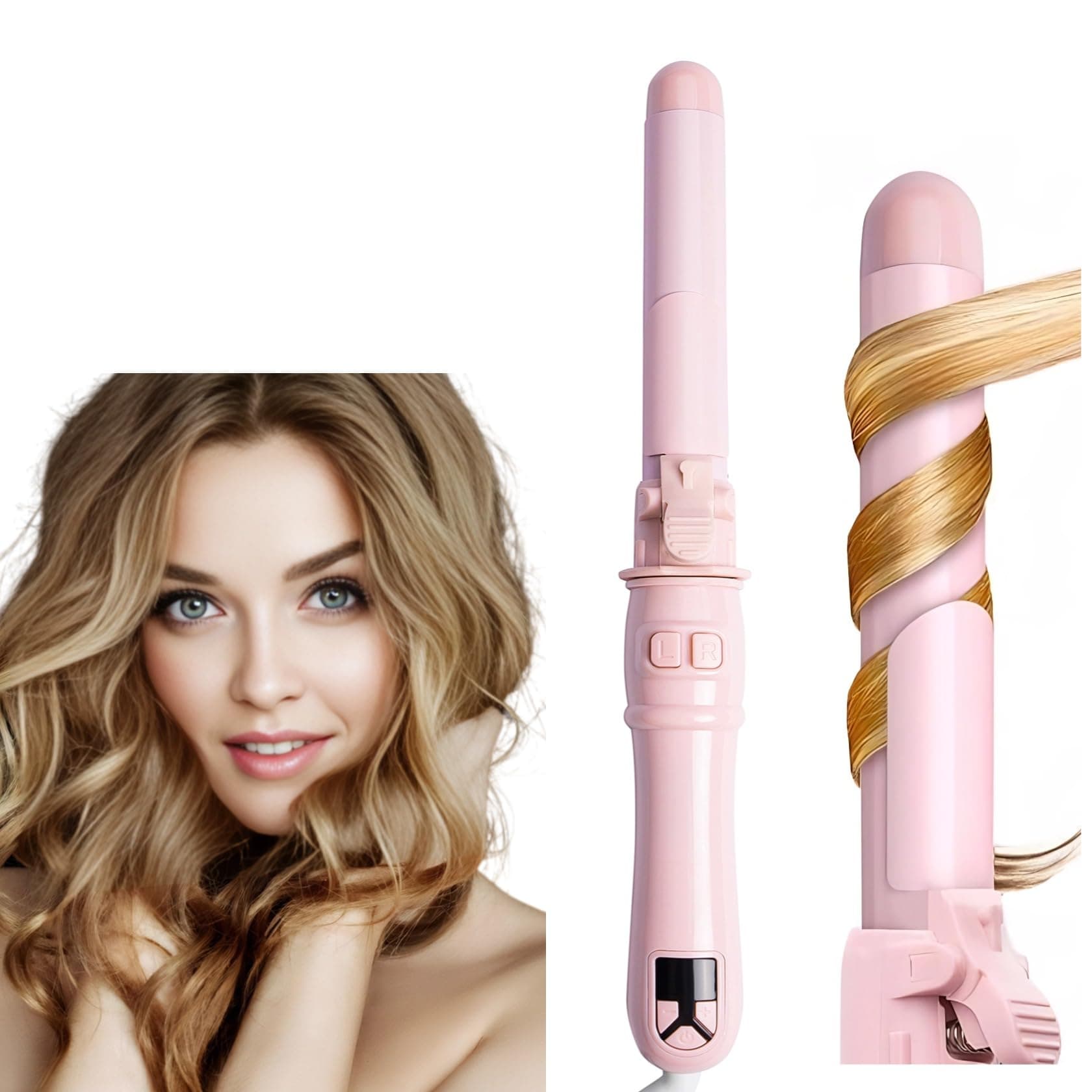 28mm Rotating LED Curling Iron for All Hair Types