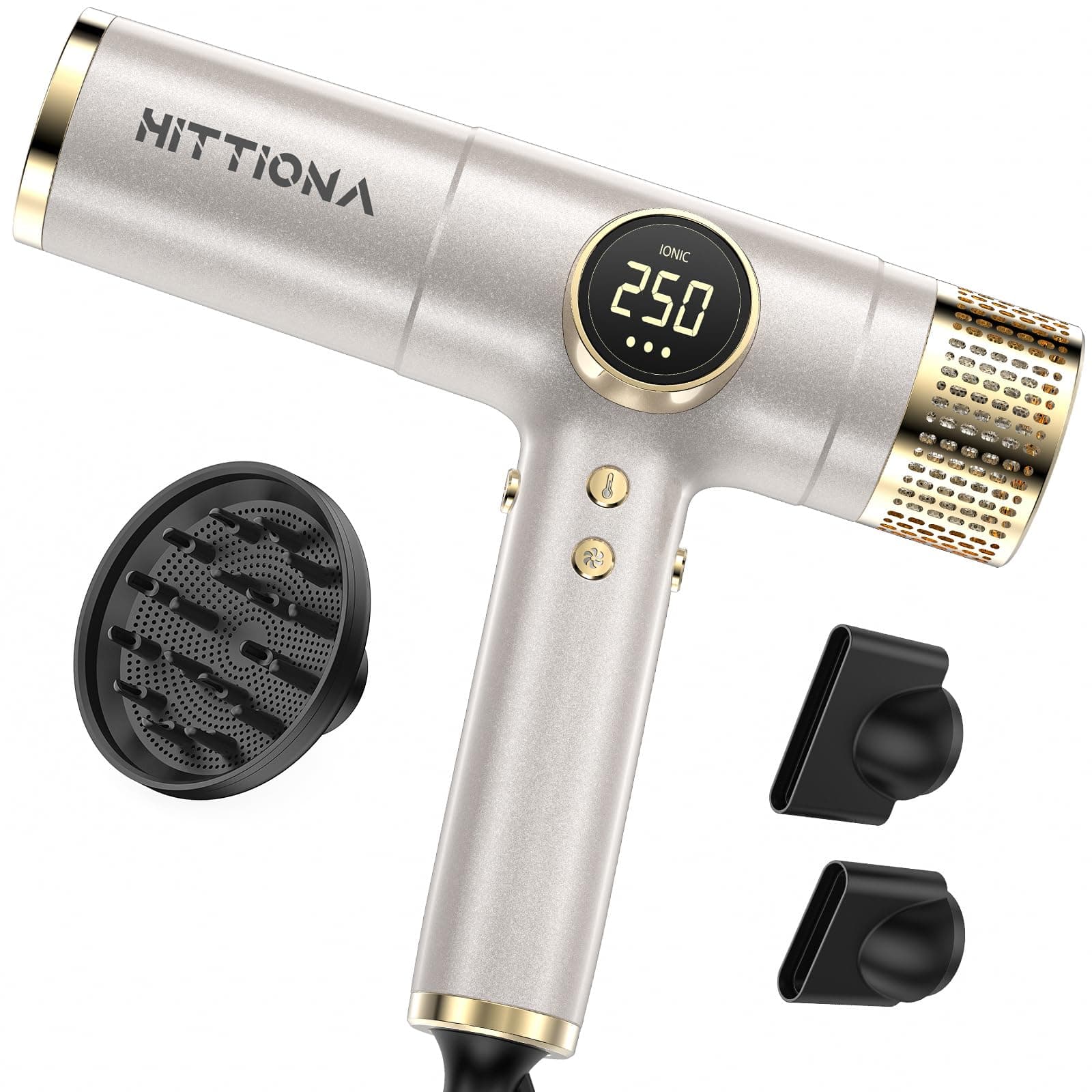 Ionic Professional 2000W Dual Voltage Hair Dryer - Negative Ion, Fast & Quiet