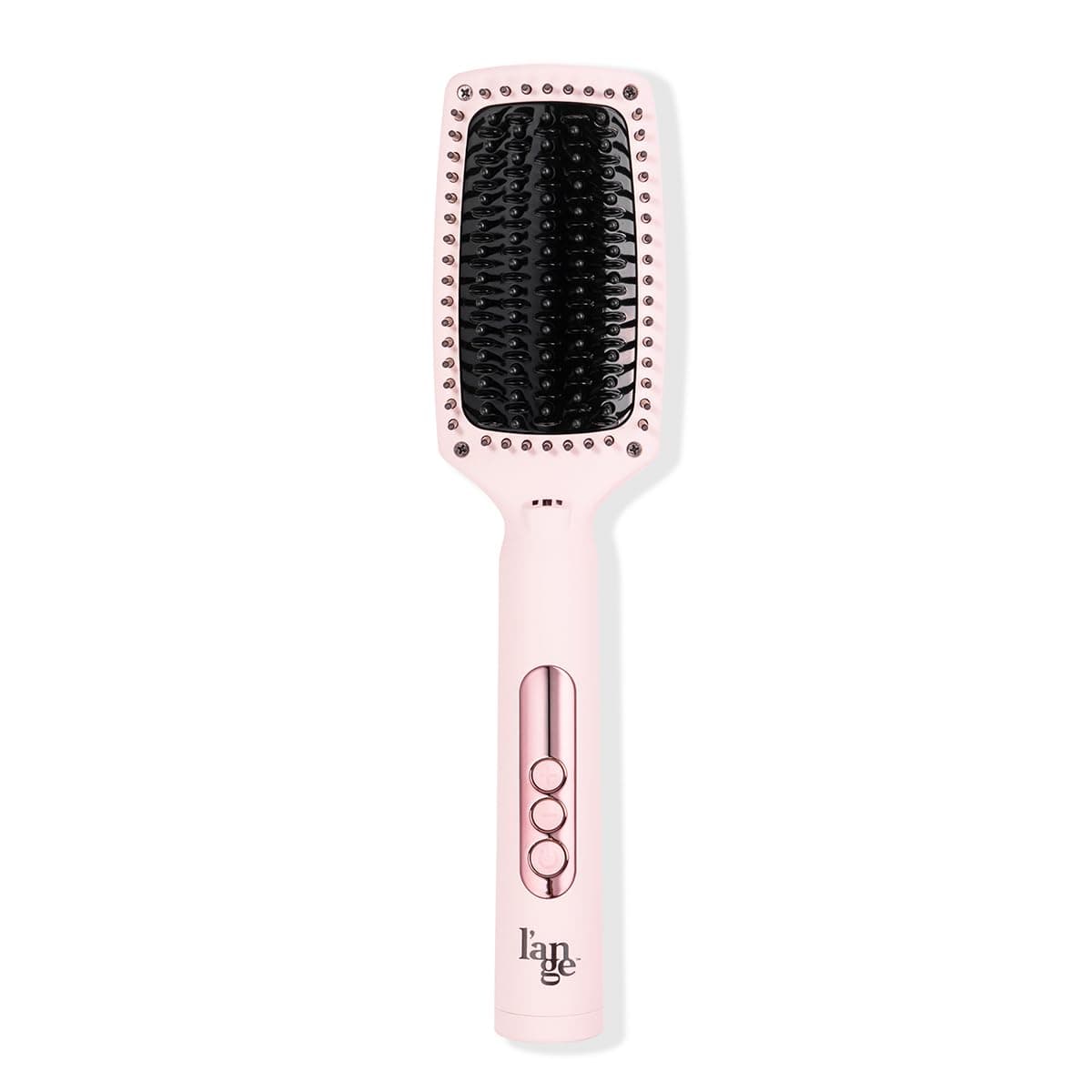 L'ANGE HAIR Blush Heated Straightener Brush for Smooth, Frizz-Free Hair
