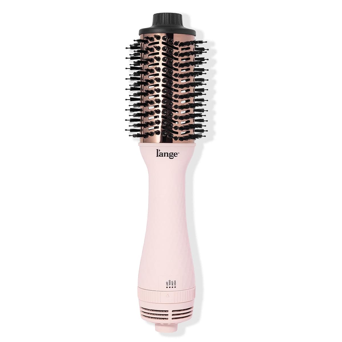 L'ANGE HAIR Le Volume 2-in-1 Titanium Blow Dryer Brush | Smooth, Frizz-Free Hair (Blush - 60mm)