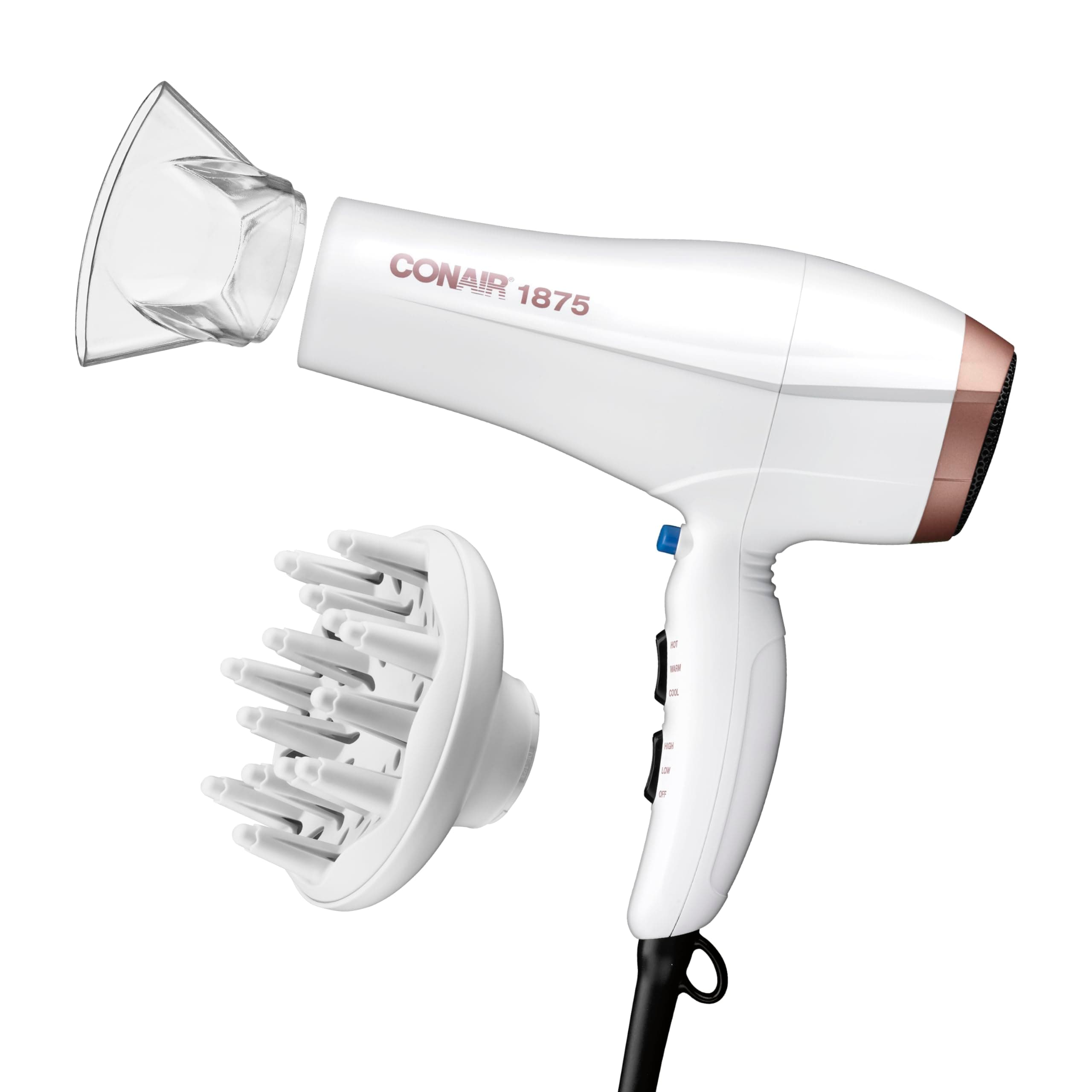 CONAIR Double Ceramic Ionic Hair Dryer with Diffuser | Amazon Exclusive