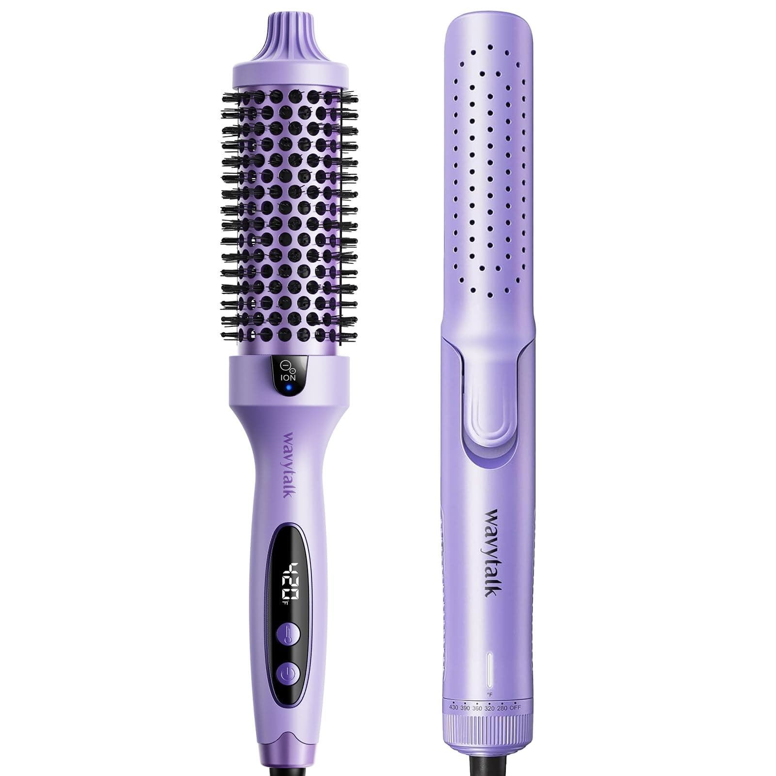 Wavytalk Thermal Brush and Airflow Styler Set for Easy Blowouts and Curls