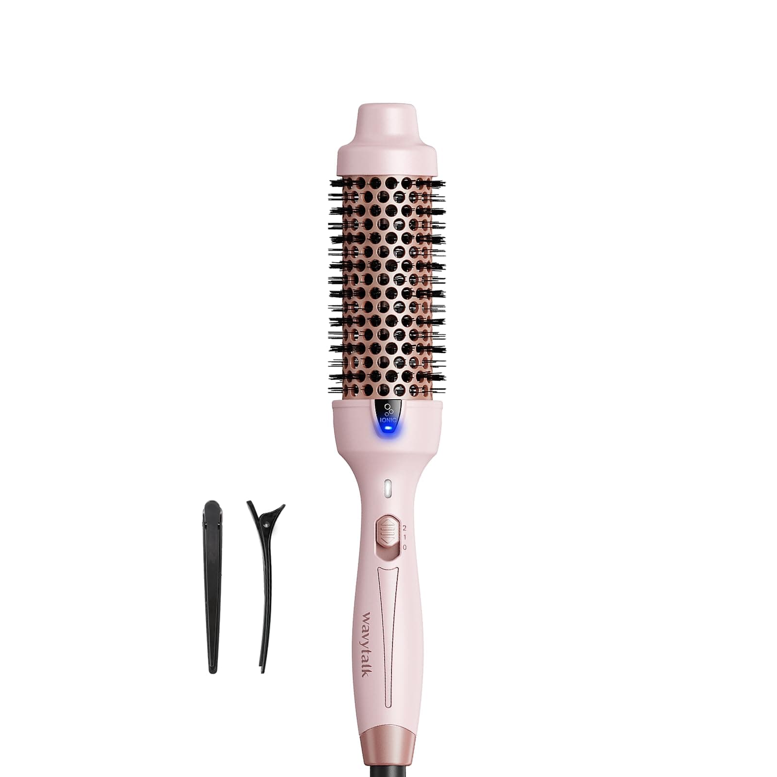 Wavytalk Blowout Express 1.5 Inch Thermal Brush, Smoother & Shiner Hair (Pink)