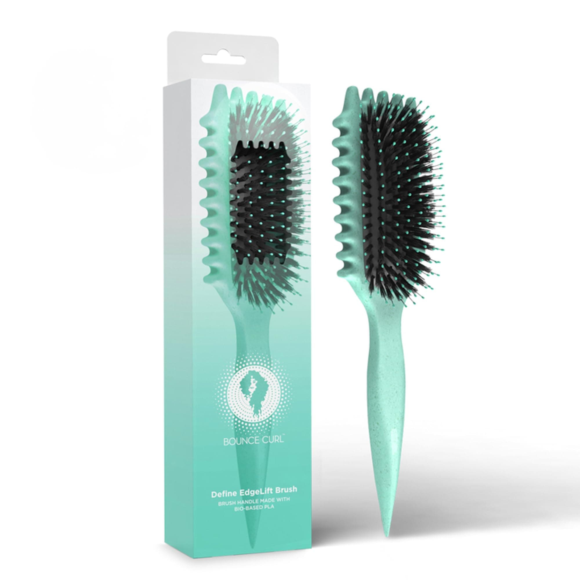 Teal 5-in-1 EdgeLift Brush for Defined Curls & Waves - Reduces Frizz