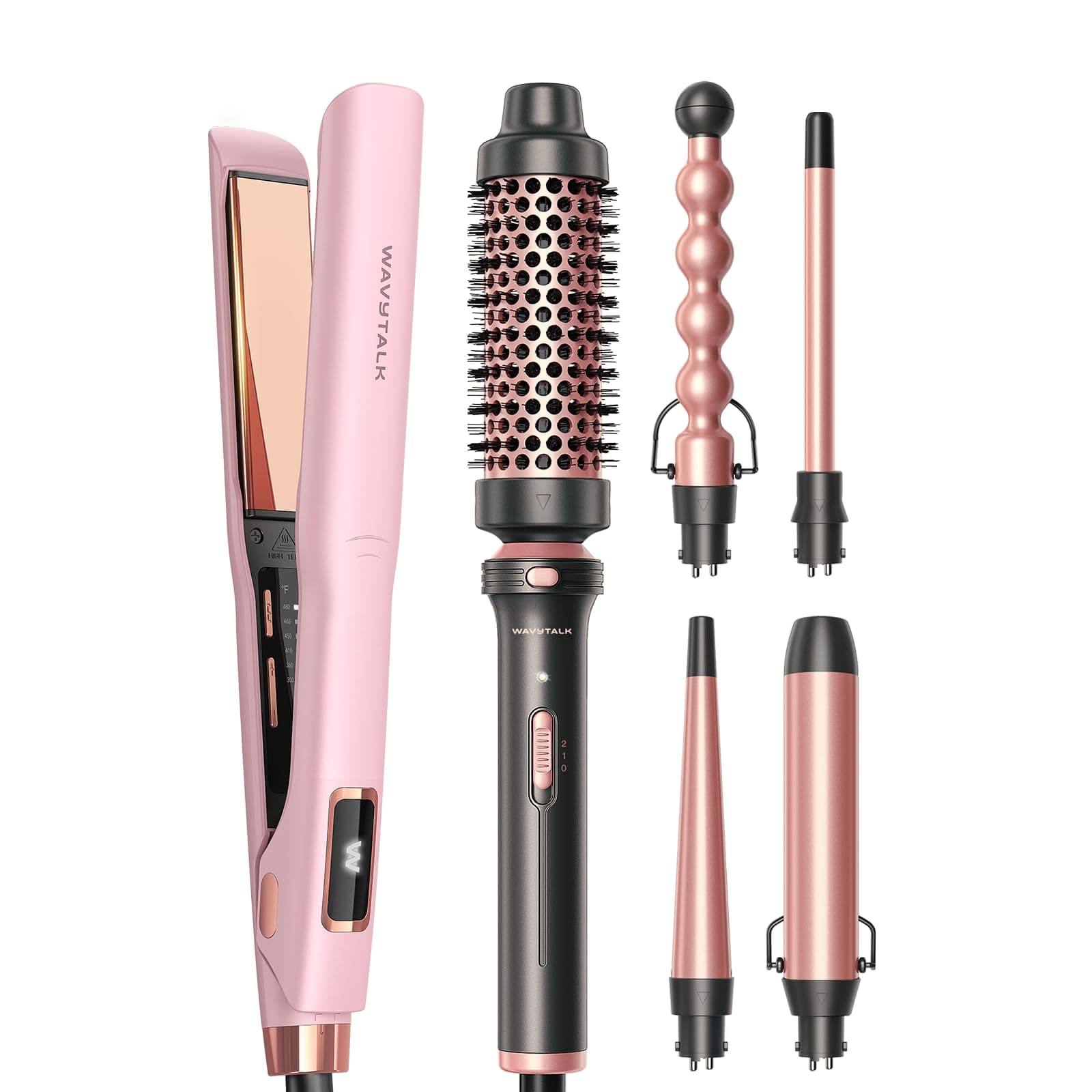 Wavytalk Professional Flat Iron & Curling Wand Set
