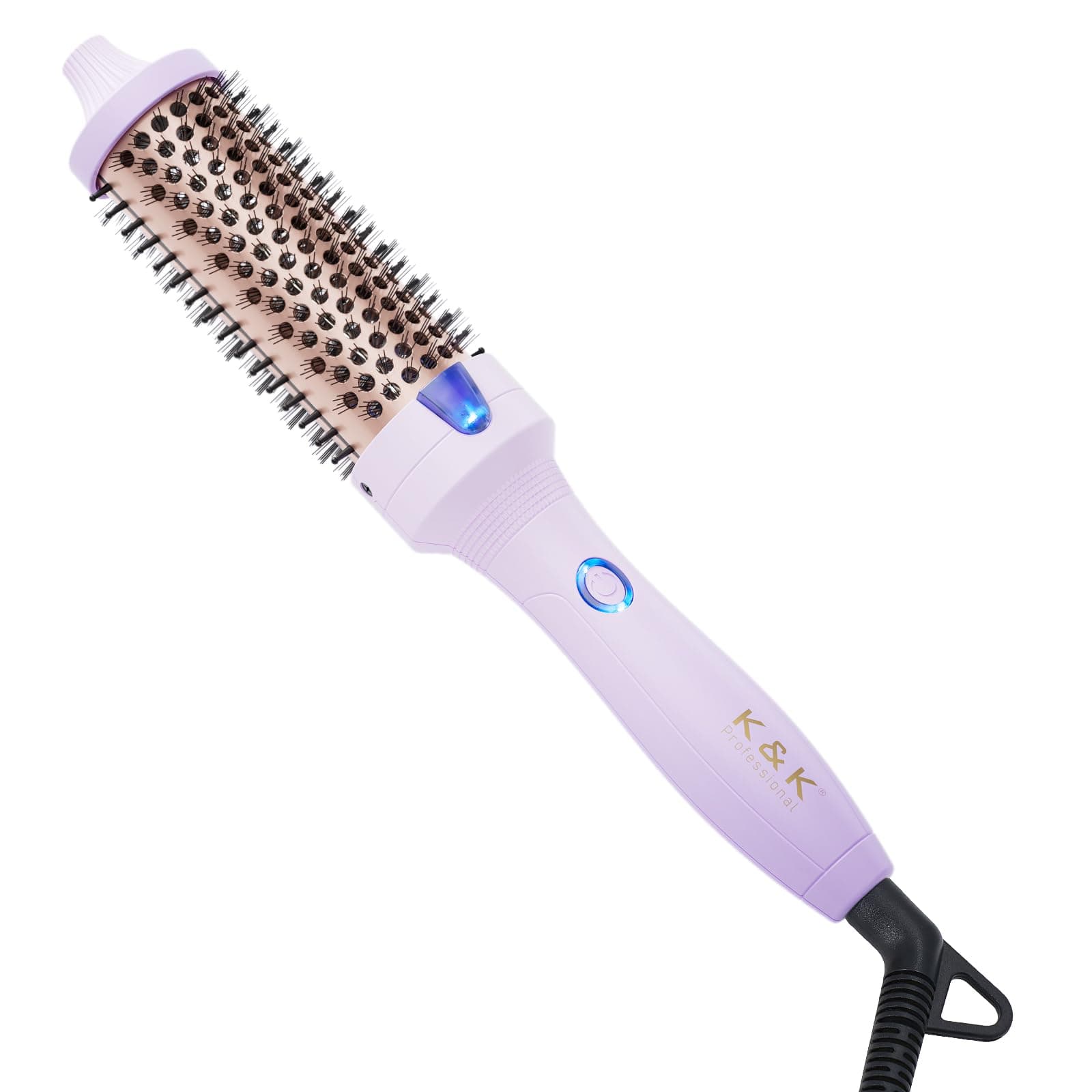 K&K Thermal Ionic Heated Round Brush for Shine and Smoothness