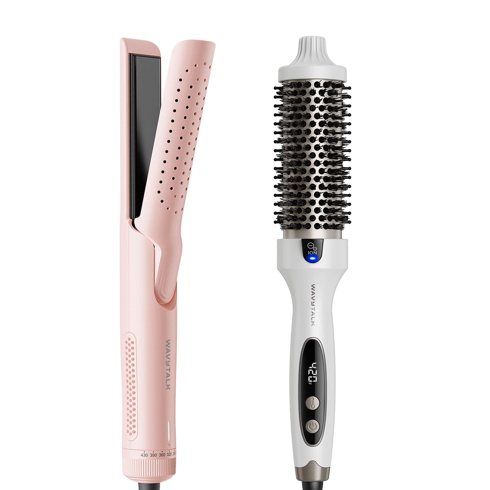 WavyTalk Cool Curl Airflow Styler with Pink Thermal Brush
